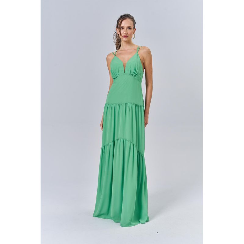 Vestido-Longo-em-Camadas-Feminino-Acostamento