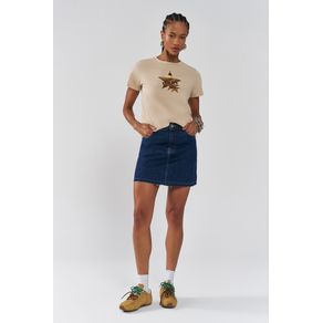 Saia-Jeans-Curta-Feminina-Inblanche Saia-Jeans-Curta-Feminina-Inblanche