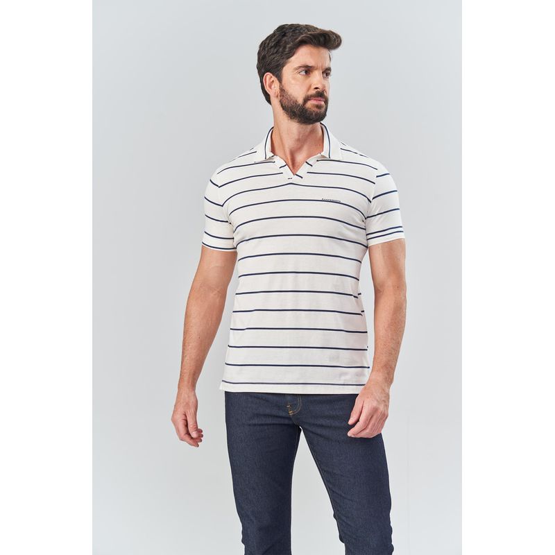Polo-Listrada-Sem-Botao-Masculina-Acostamento