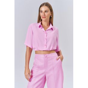 Camisa-Lisa-Cropped-Feminina-Acostamento Camisa-Lisa-Cropped-Feminina-Acostamento