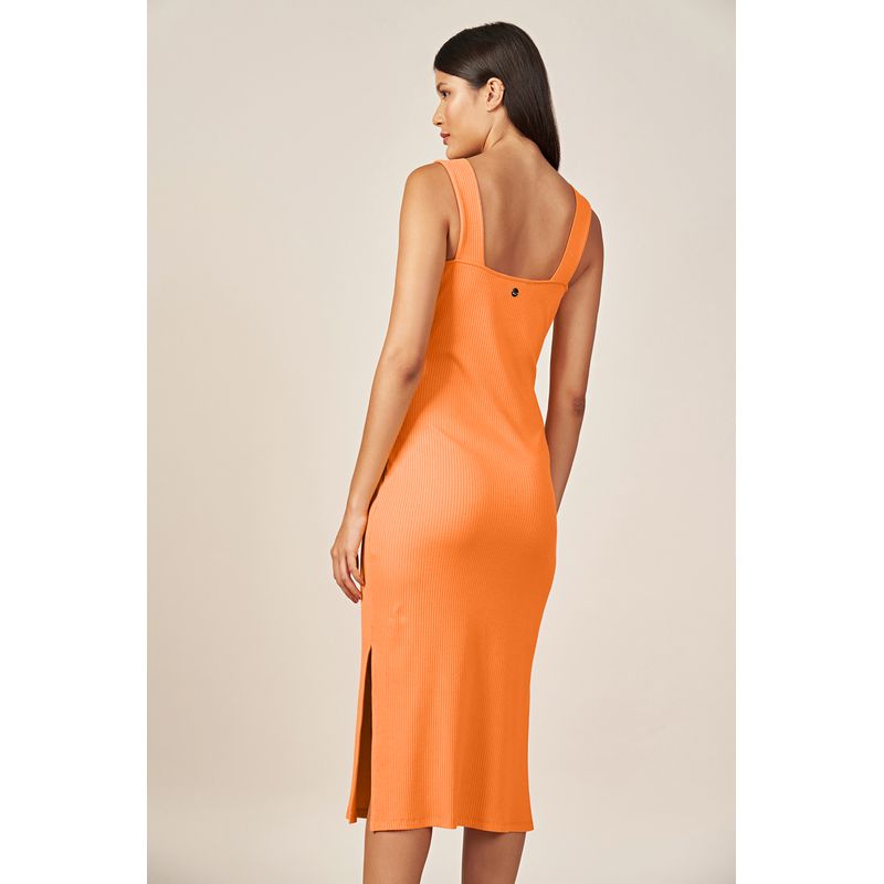 Vestido-Canelado-Fenda-Feminino-Acostamento