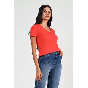 T-Shirt-Gola-V-Basica-Feminina-Acostamento T-Shirt-Gola-V-Basica-Feminina-Acostamento