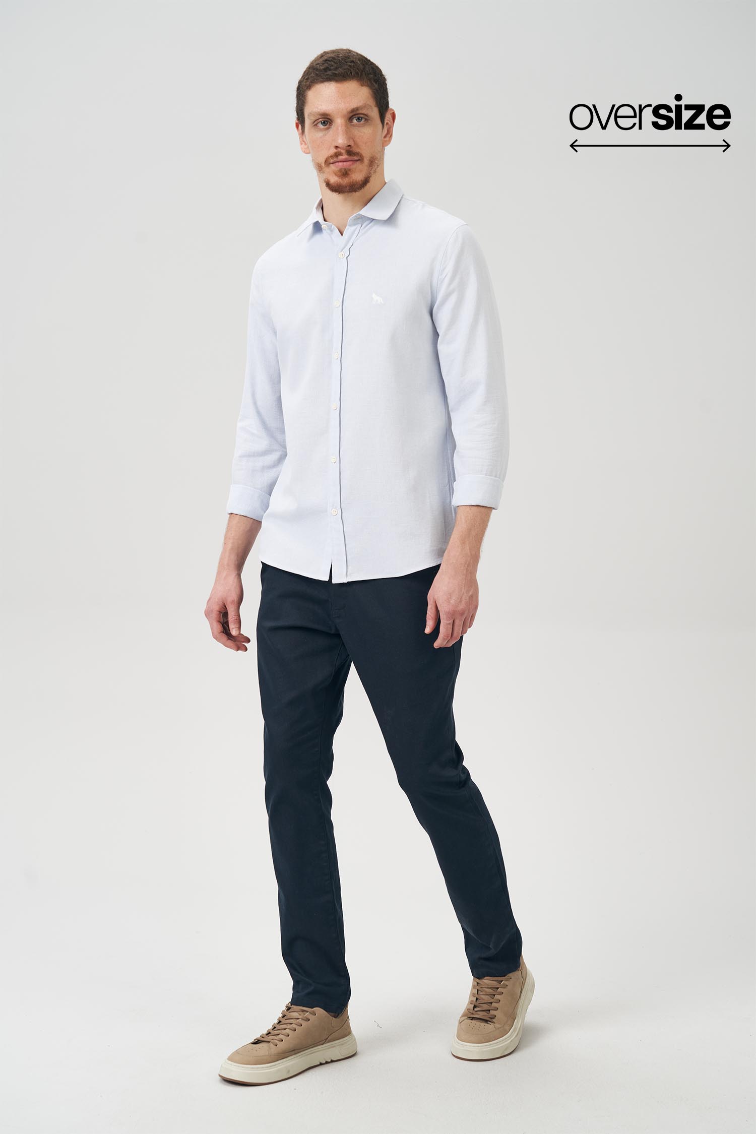 Camisa Casual Point Masculina Oversize Acostamento
