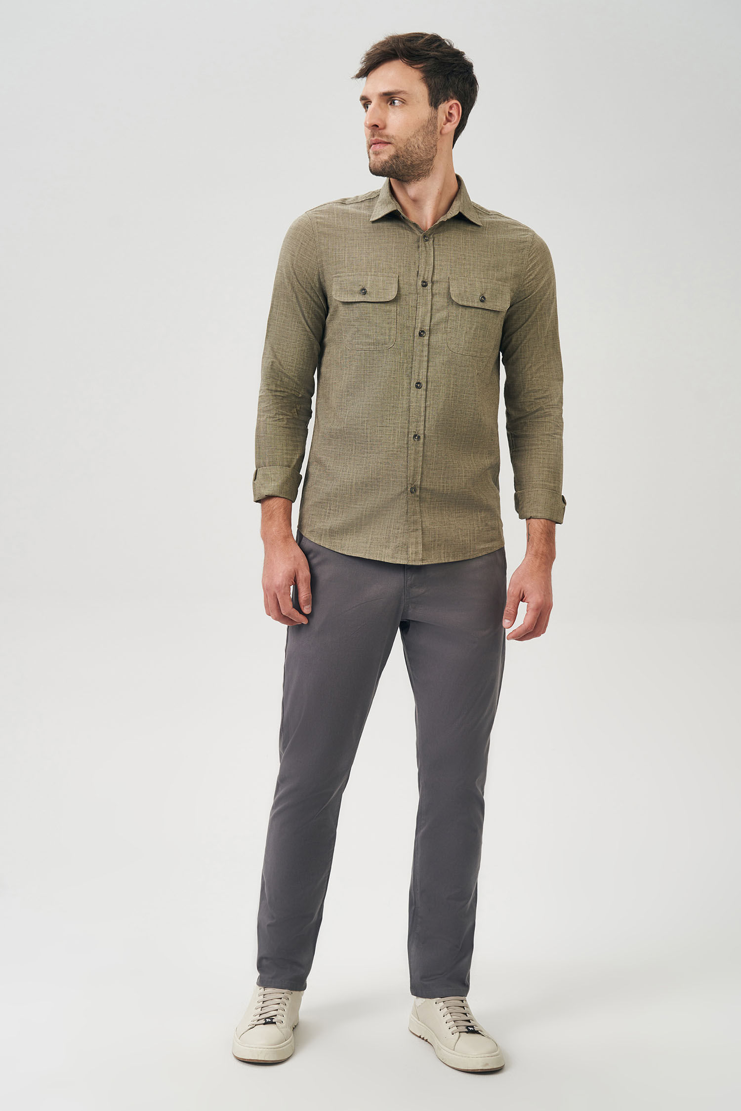 Camisa Risc Pocket Masculina Acostamento