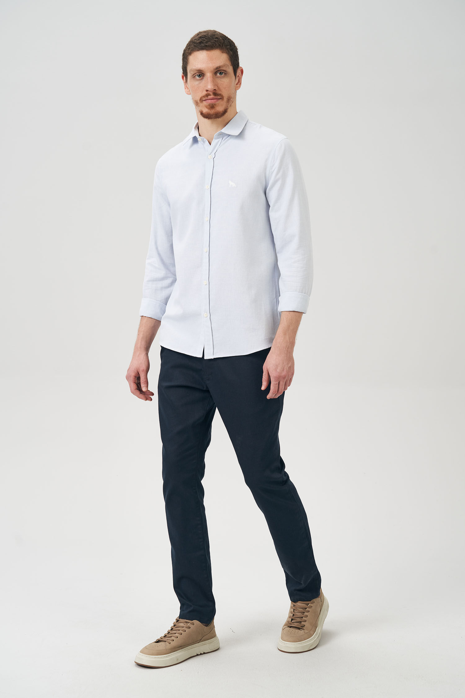 Camisa Casual Point Masculina Acostamento