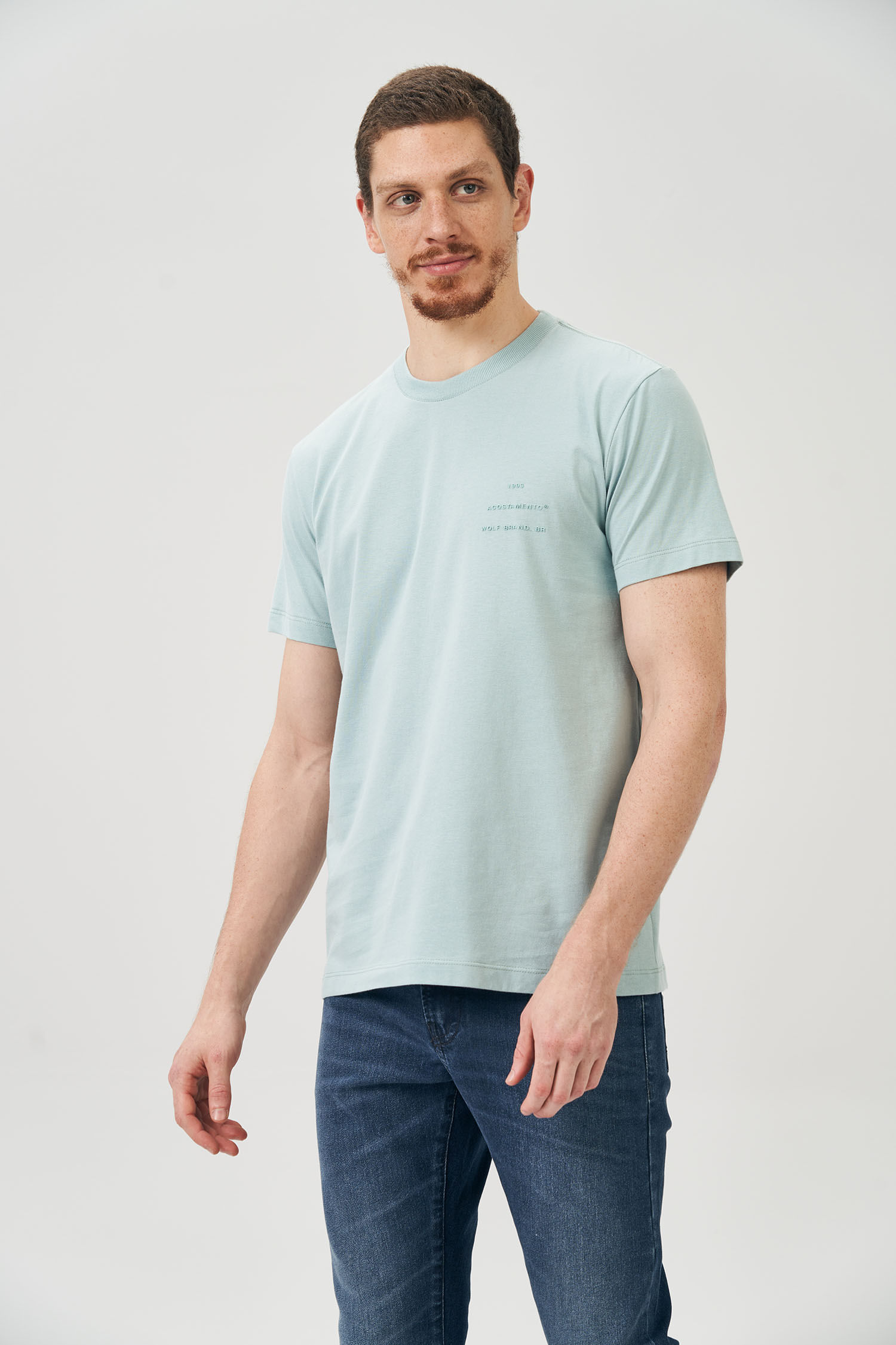 Camiseta Lettering Touch Masculina Acostamento