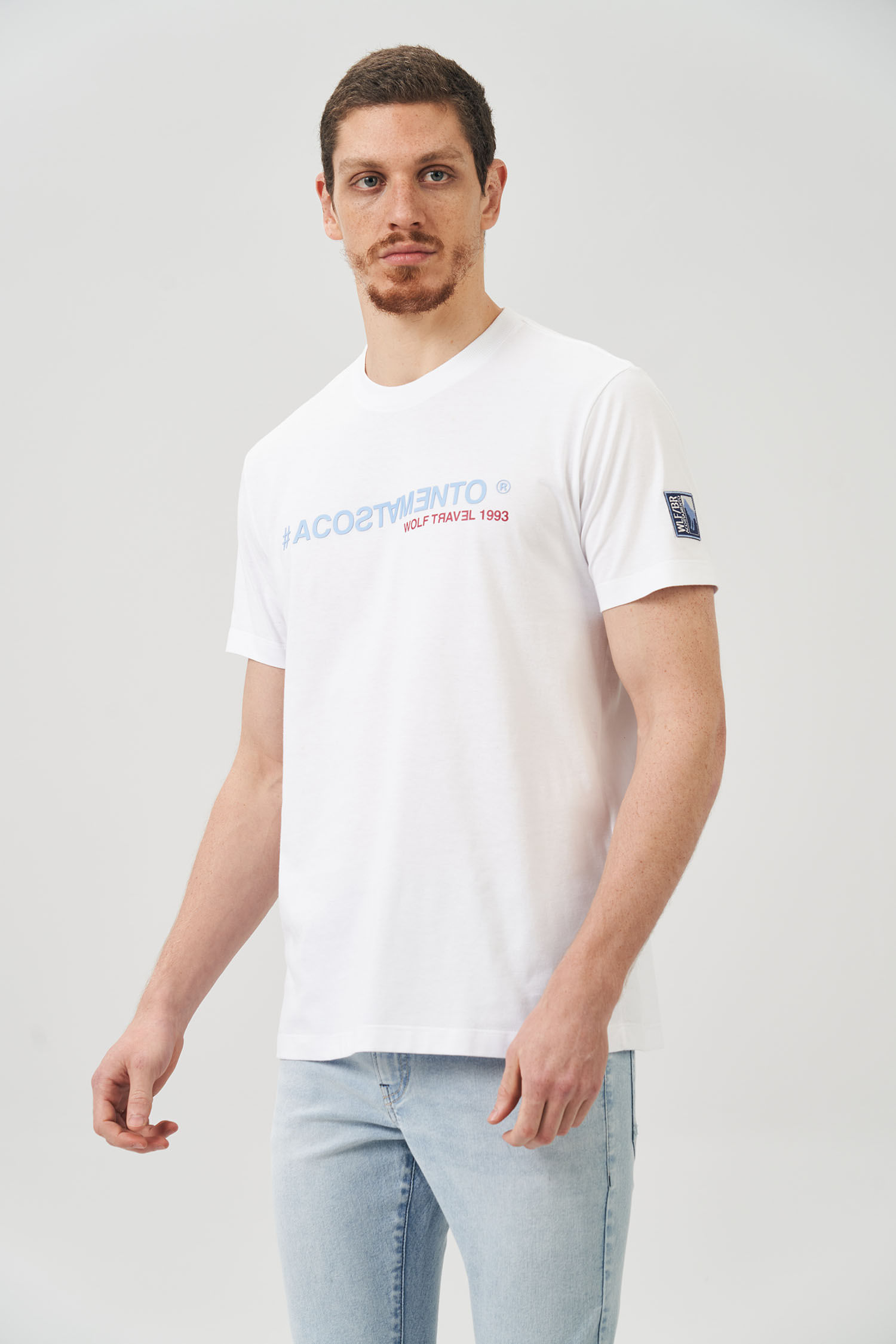 Camiseta Patch Manga Masculina Acostamento