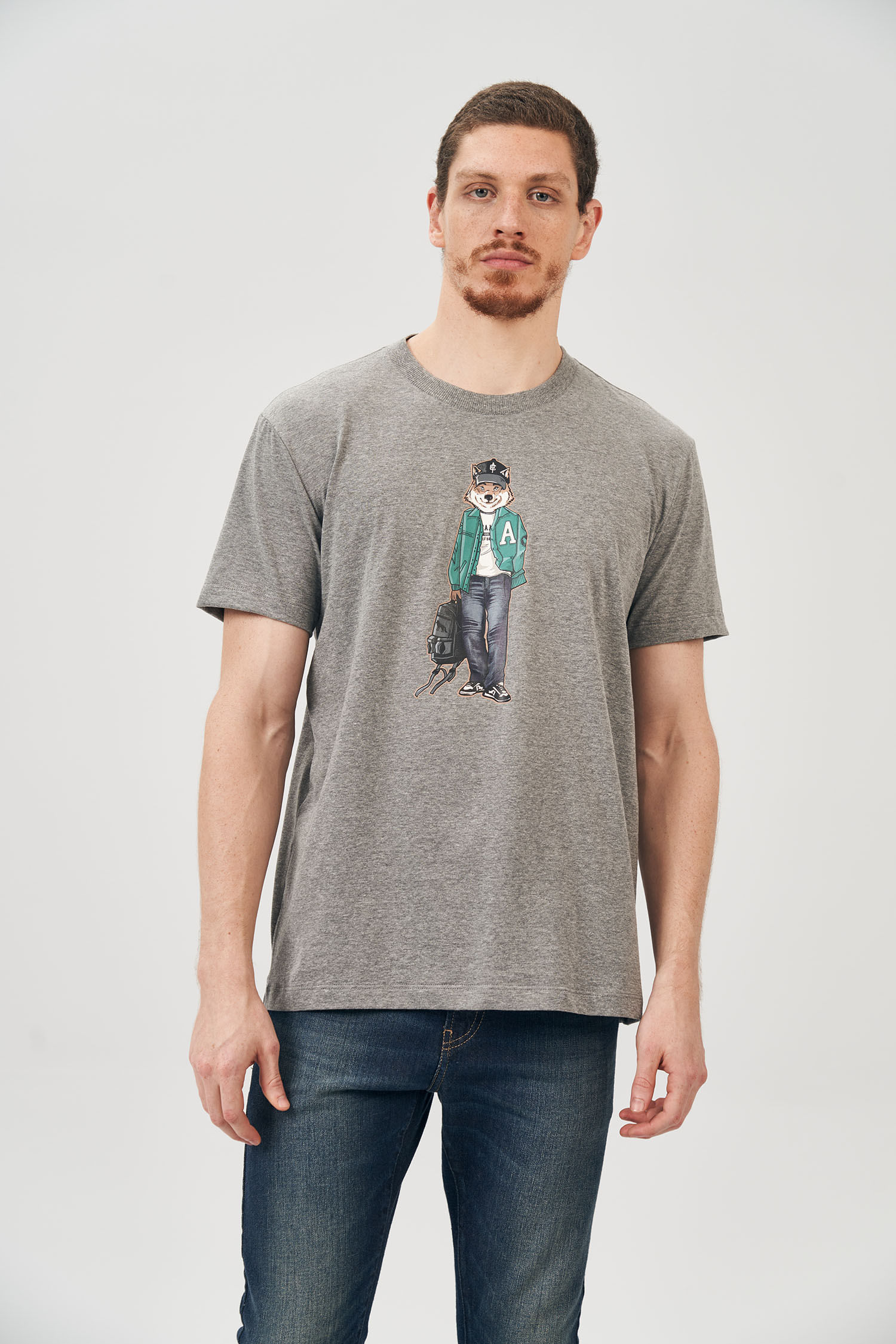 Camiseta Wolf Rebel Masculina Acostamento