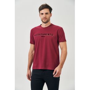 Camiseta-Lettering-Flocado-Masculina-Acostamento Camiseta-Lettering-Flocado-Masculina-Acostamento