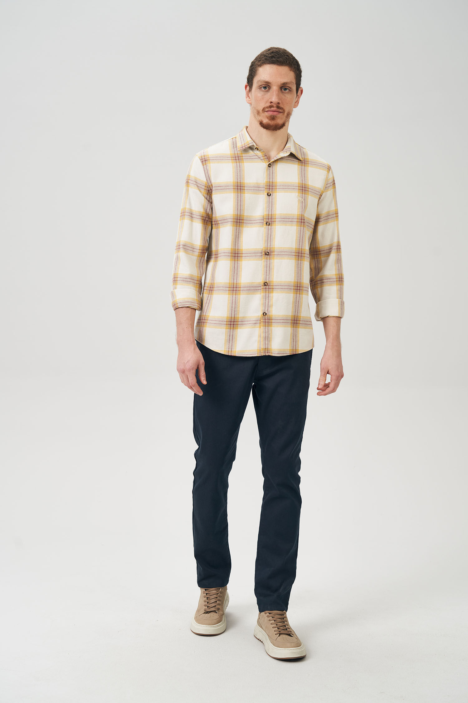 Camisa Max Xadrez Masculina Acostamento
