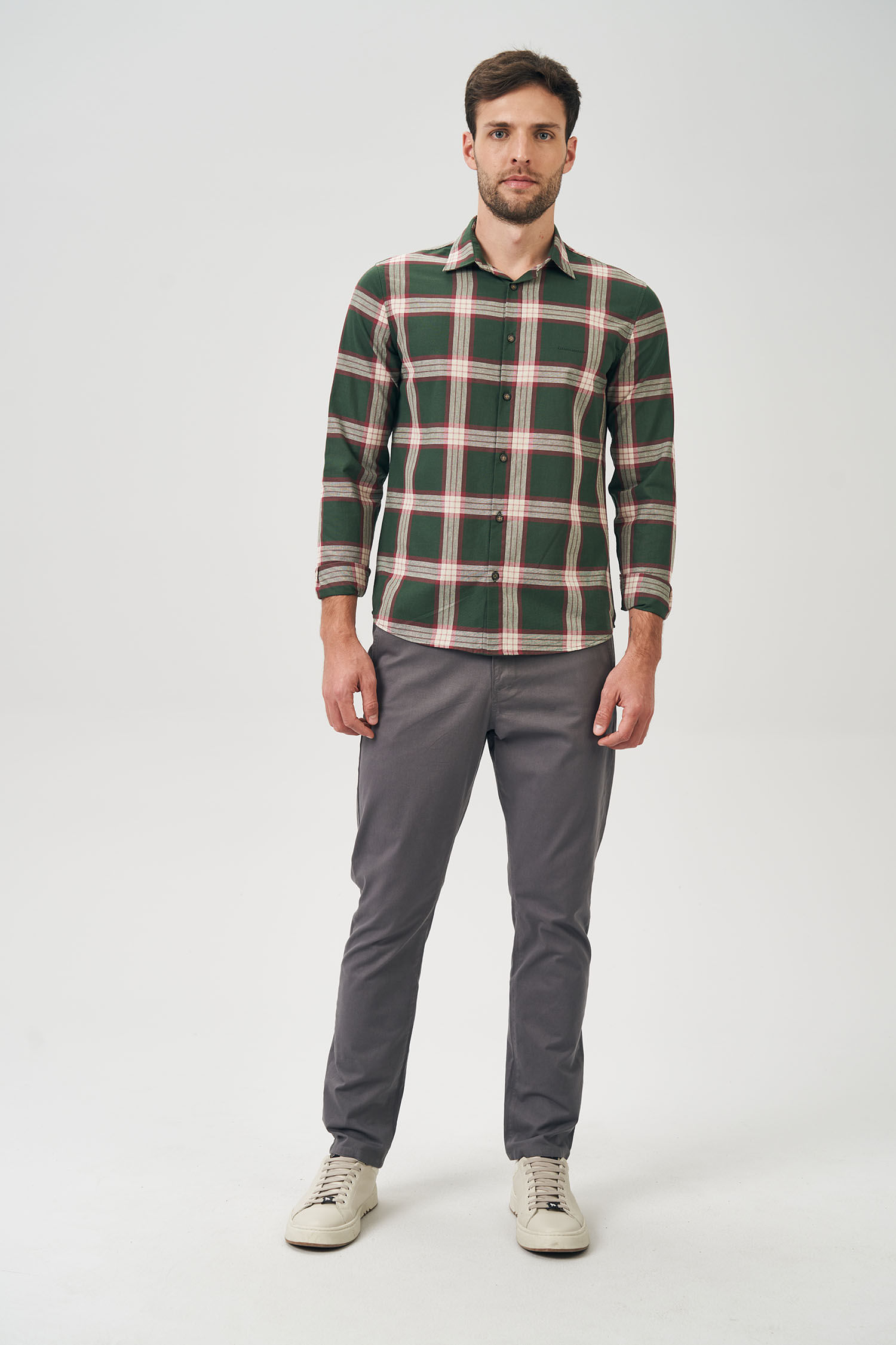 Camisa Xadrez Trio Masculina Acostamento
