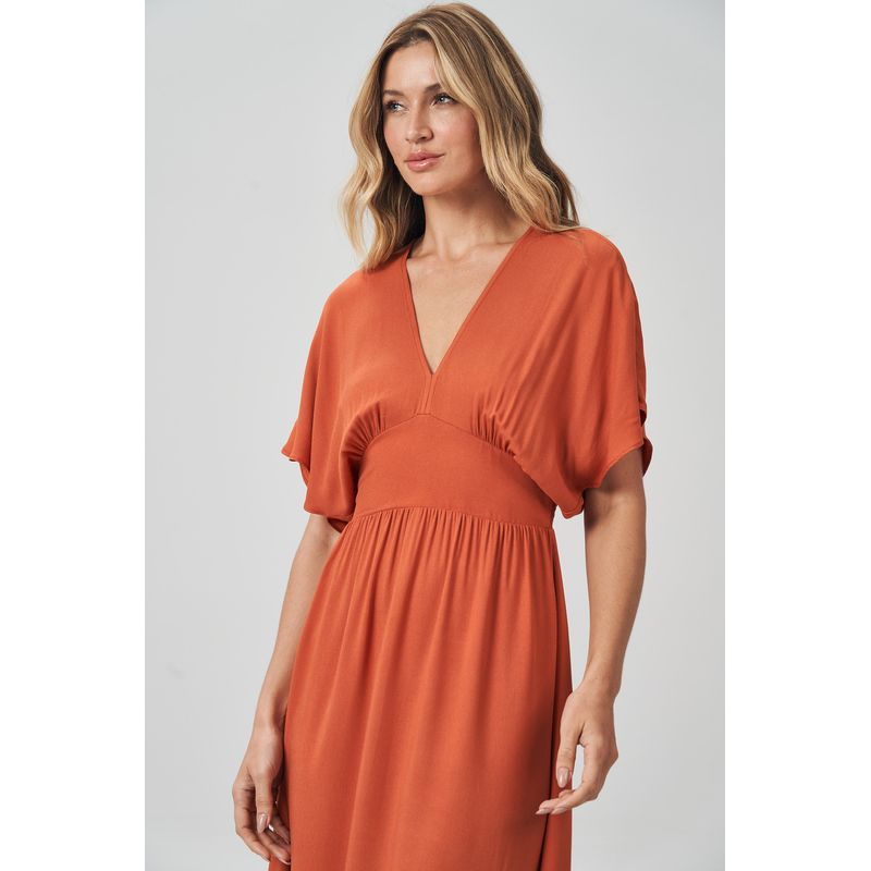 Vestido-Midi-Acinturado-Feminino-Acostamento