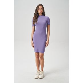 Vestido-Canelado-Gola-Media-Feminino-Acostamento Vestido-Canelado-Gola-Media-Feminino-Acostamento