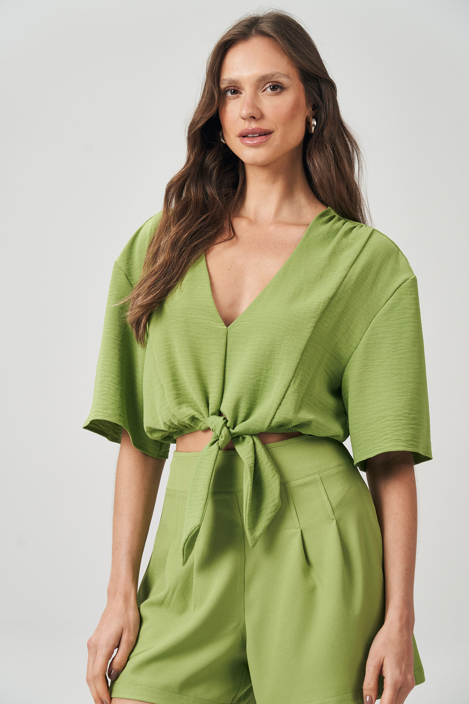 Blusa Barra Laço Feminina Acostamento
