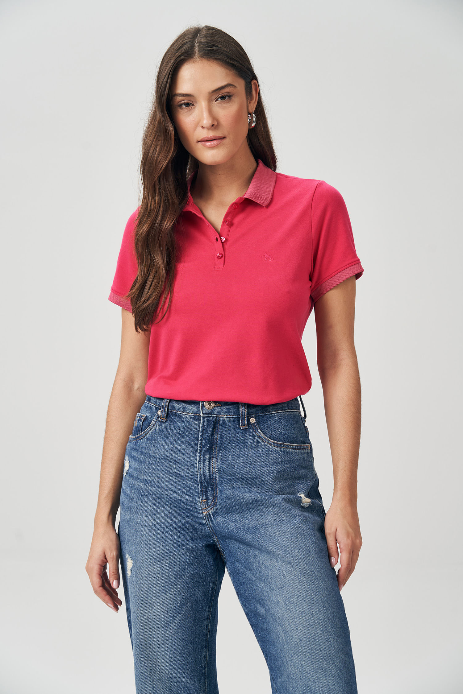 Polo Peitilho Alongado Feminina Acostamento