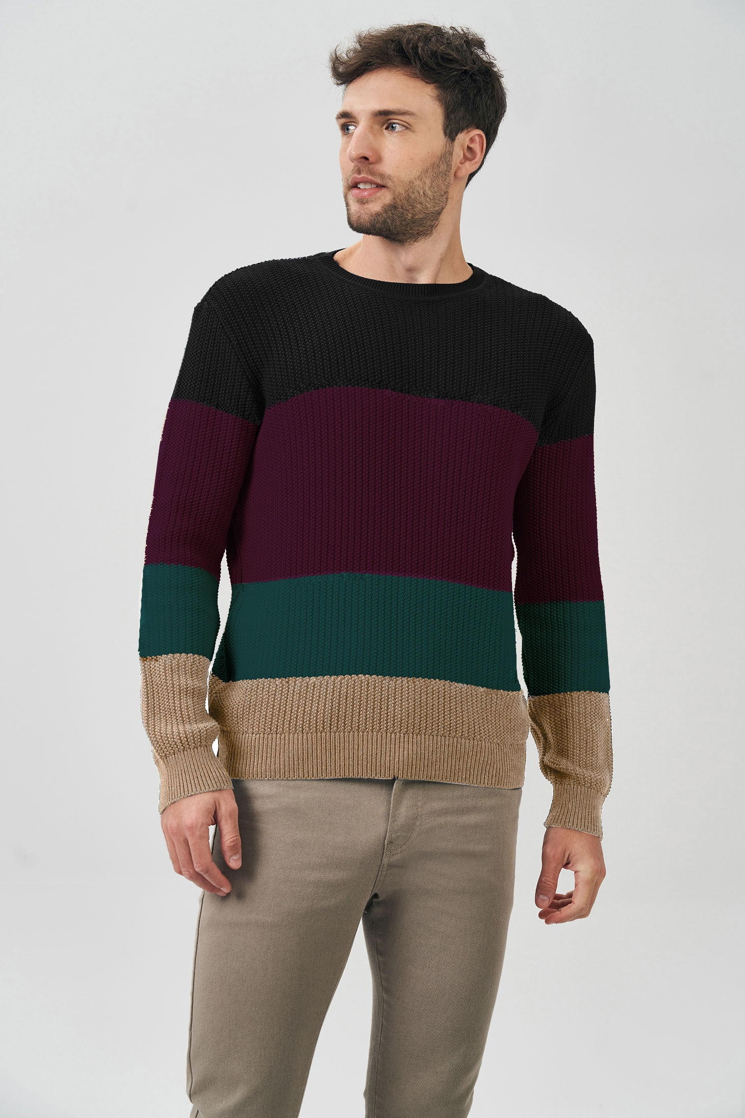 Suéter Tricot Colors Masculino Acostamento