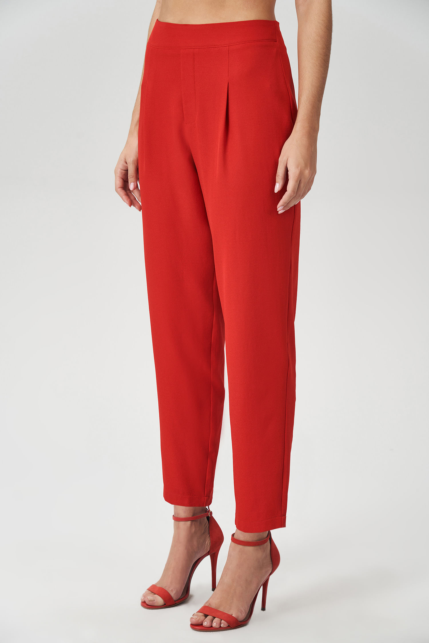 Calça Com Prega Feminina Acostamento
