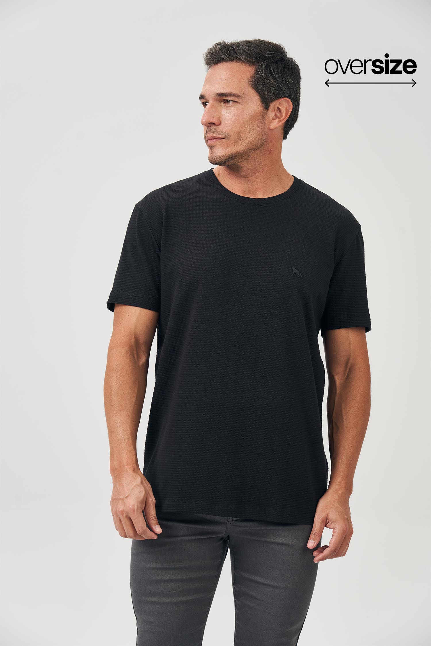 Camiseta Malha Square Masculina Oversize Acostamento