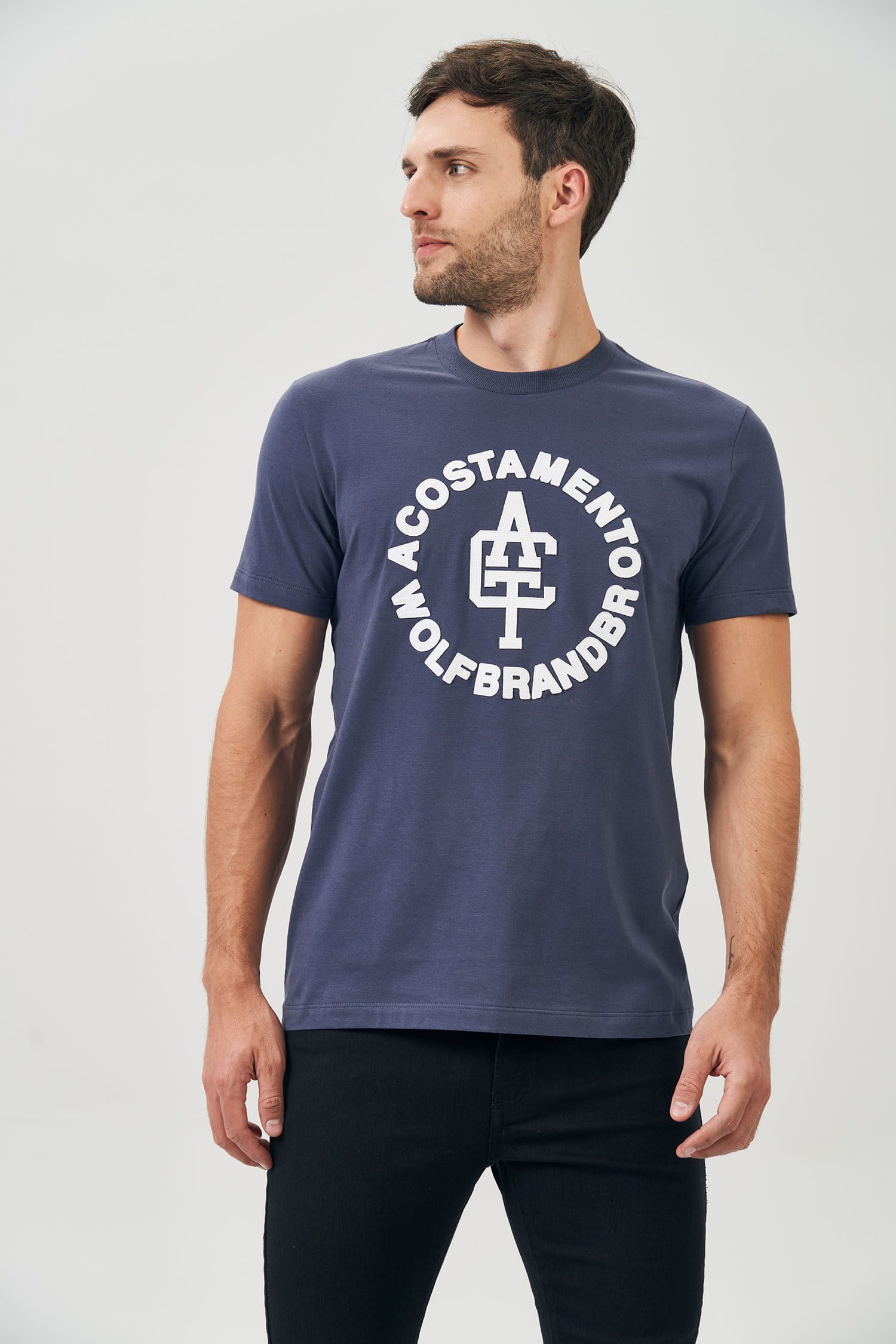 Camiseta Print Circular Masculina Acostamento