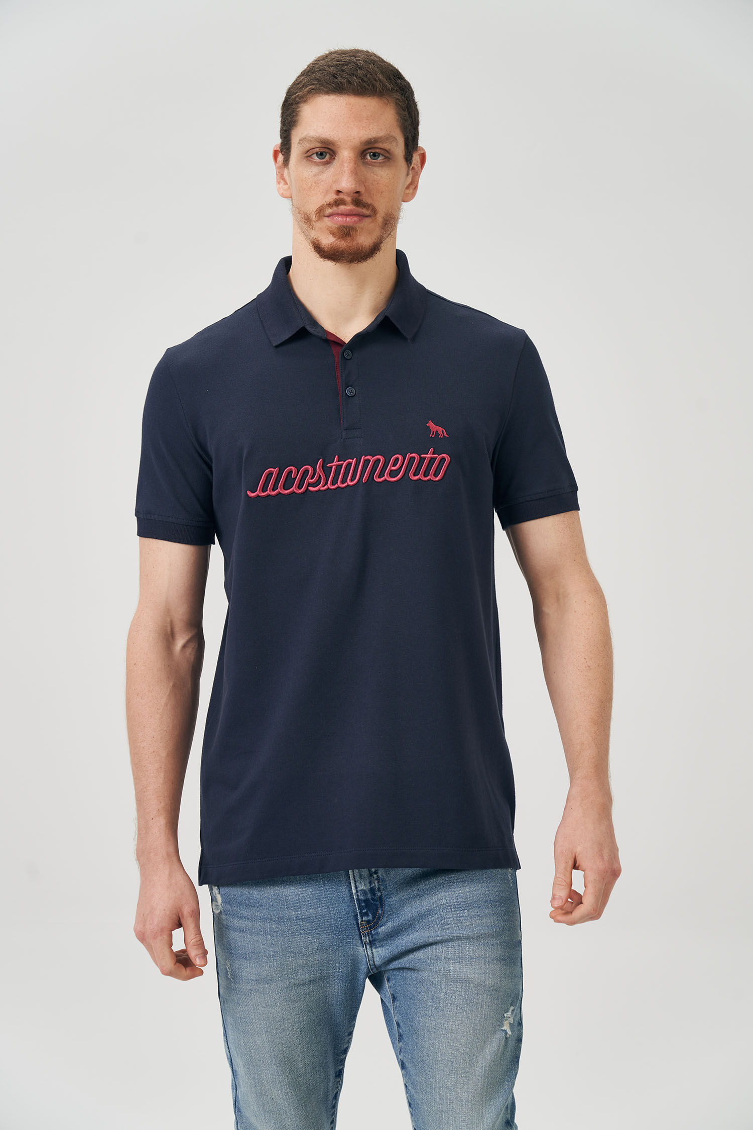 Polo Lettering Max Masculina Acostamento