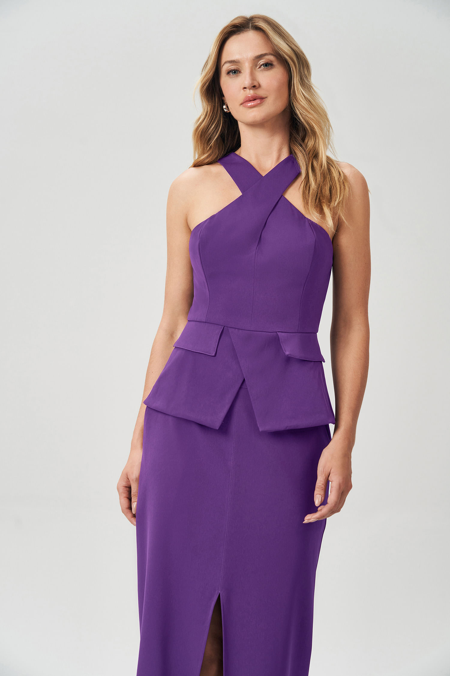 Blusa Elegance Transpasse Feminina Acostamento