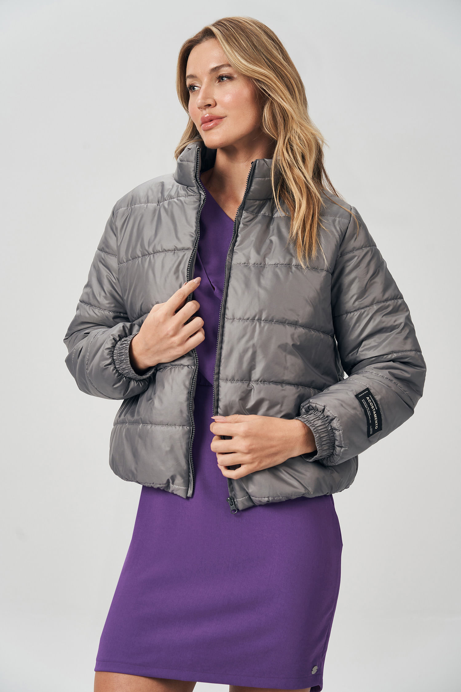 Jaqueta Puffer Feminina Acostamento