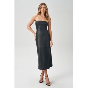 Vestido-PU-com-Fenda-Feminino-Acostamento