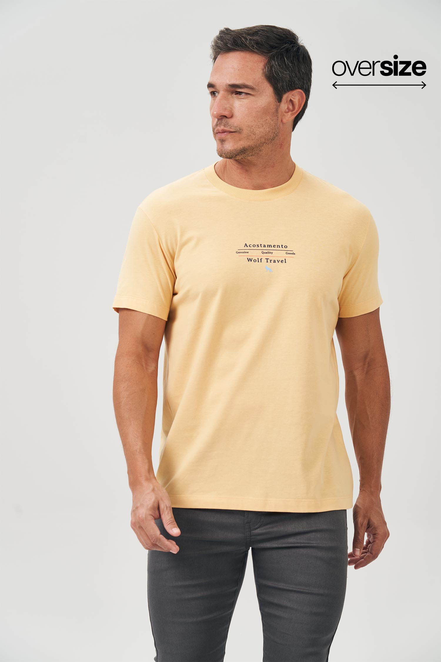 Camiseta Wolf Travel Masculina Oversize Acostamento