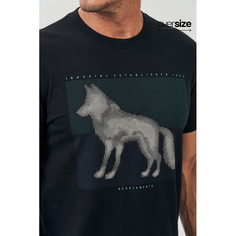 Camiseta-Lobo-Pontos-Masculina-Oversize-Acostamento