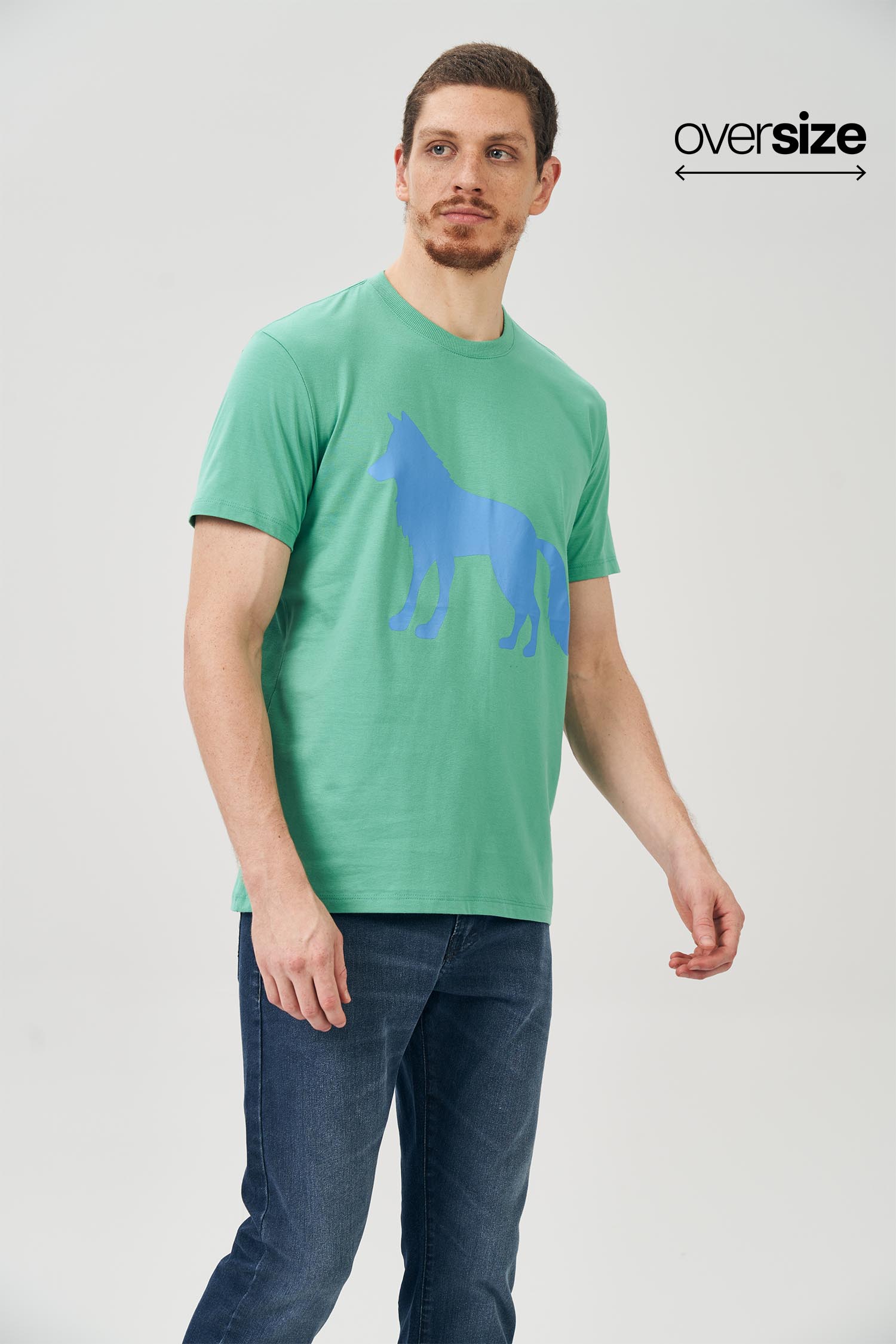 Camiseta Lobo Masculina Oversize Acostamento