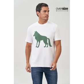 Camiseta-Lobo-Colorido-Masculina-Oversize-Acostamento Camiseta-Lobo-Colorido-Masculina-Oversize-Acostamento