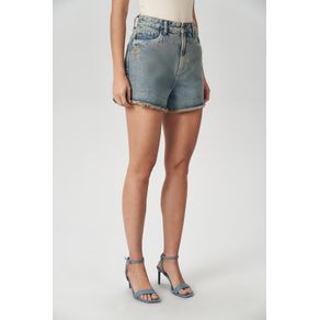 Short-Jeans-Claro-Classic-Feminino-Acostamento Short-Jeans-Claro-Classic-Feminino-Acostamento