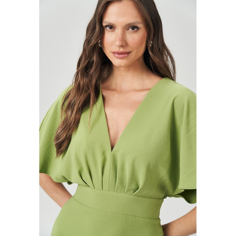 Vestido-Midi-com-Pregas-Feminino-Acostamento