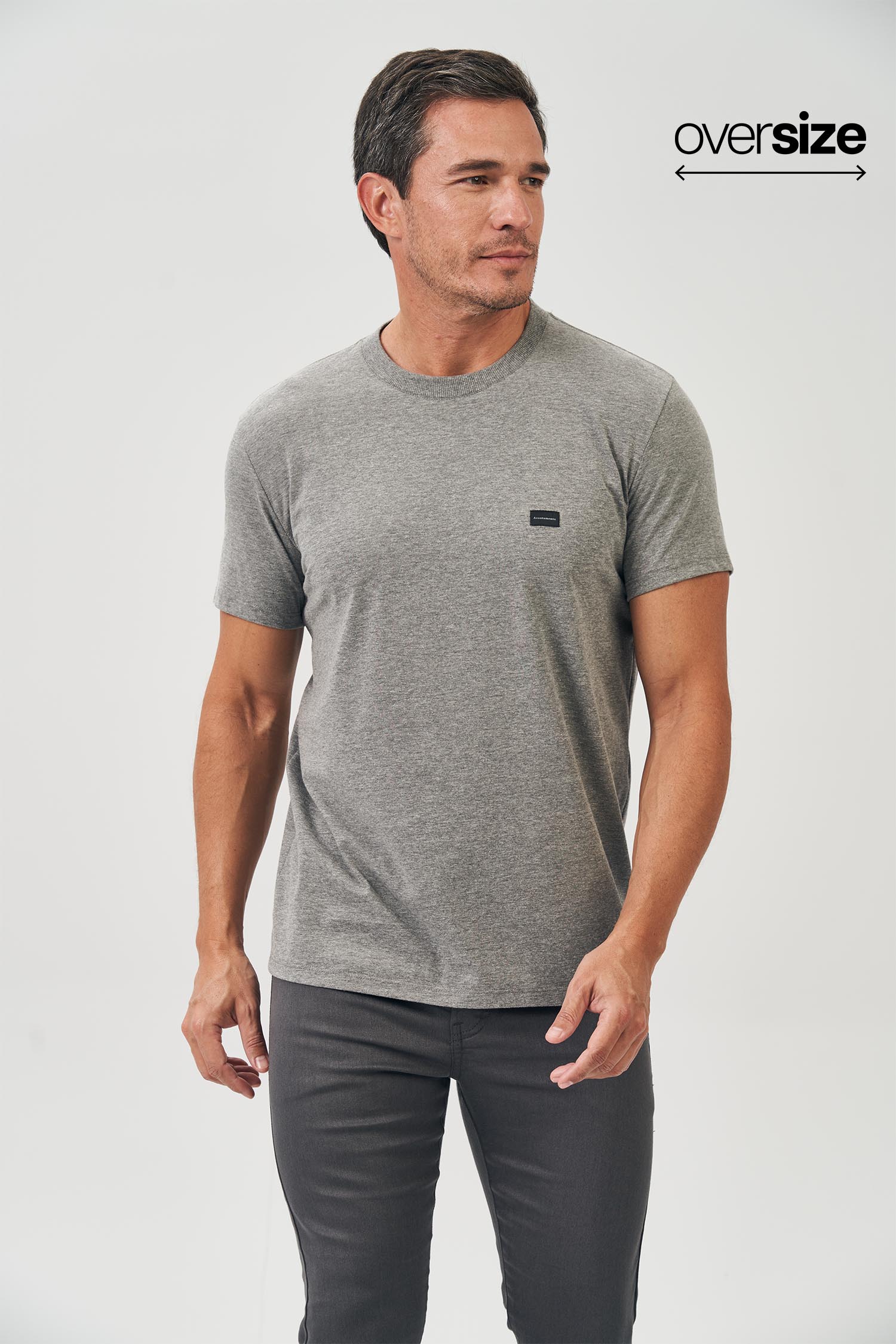 Camiseta Tag Local Masculina Oversize Acostamento