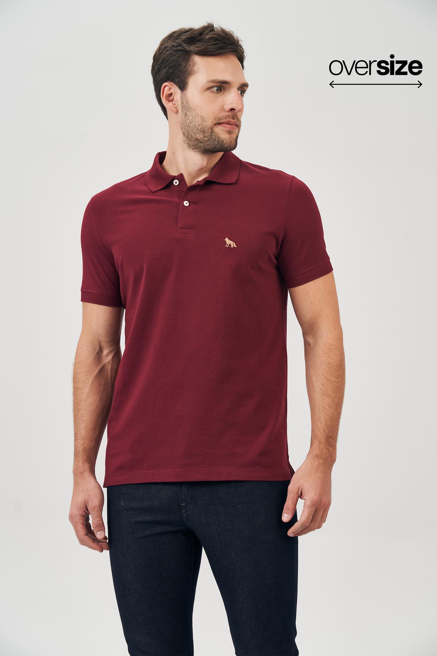 Polo Básica Masculina Oversize Acostamento