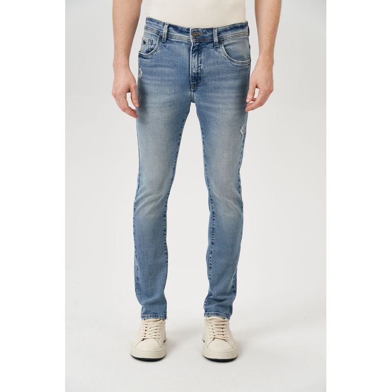 Calca-Jeans-Skinny-Puido-Hyperflex-Masculina-Acostamento