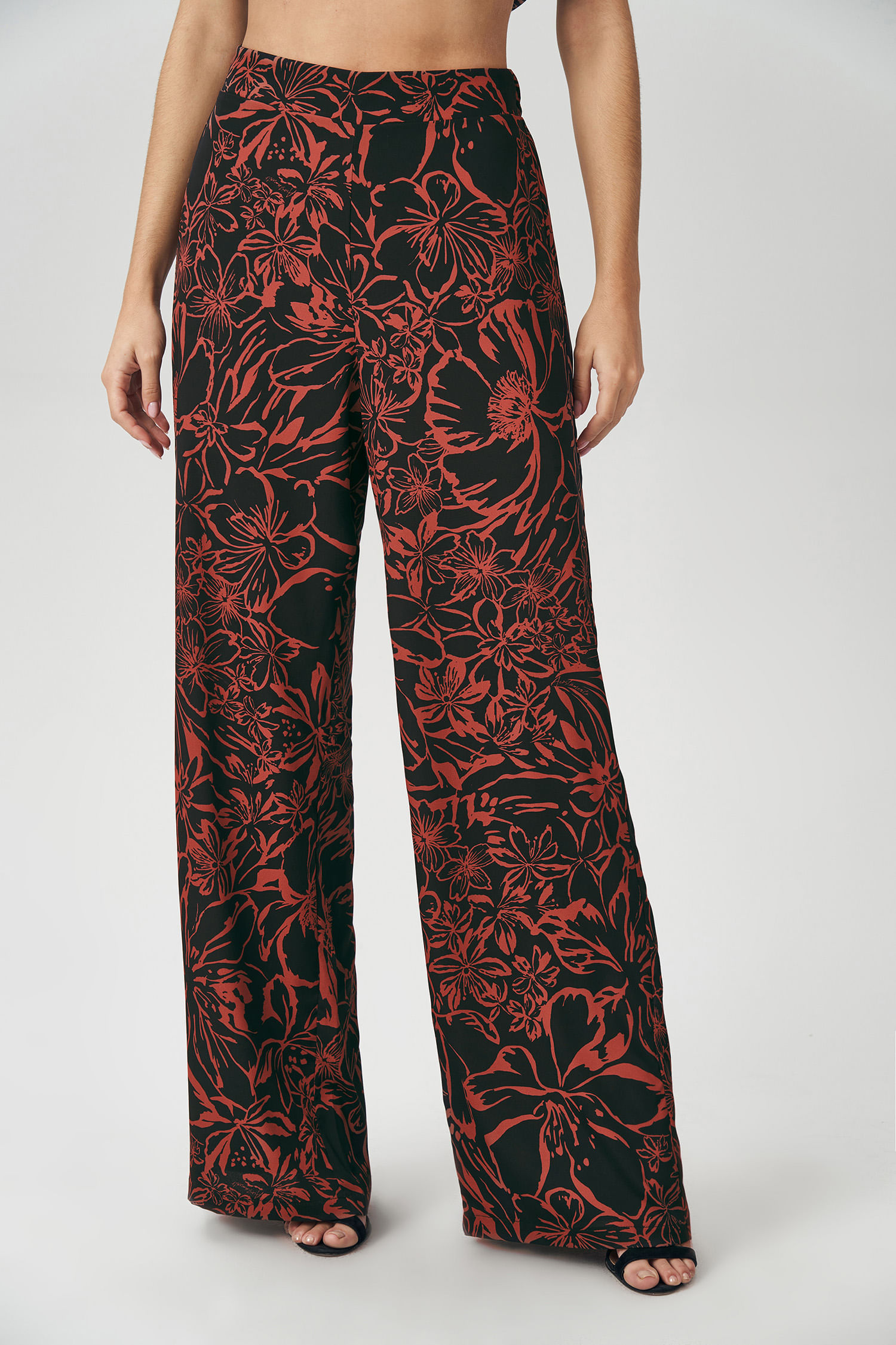 Calça Fashion Fluída Feminina Acostamento