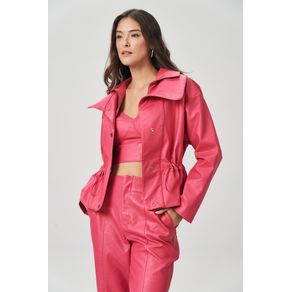 Jaqueta-Acinturada-PU-Feminina-Acostamento Jaqueta-Acinturada-PU-Feminina-Acostamento