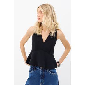 Blusa-Peplum-Decote-Alongado-Feminina-Inblanche Blusa-Peplum-Decote-Alongado-Feminina-Inblanche