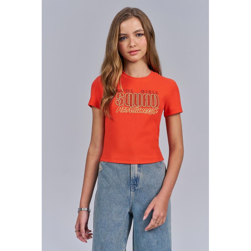 T-Shirt-Cool-Girls-Young-Menina-Acostamento