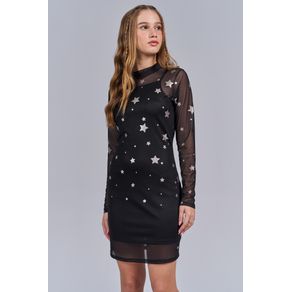 Vestido-Tule-Stars-Young-Menina-Acostamento