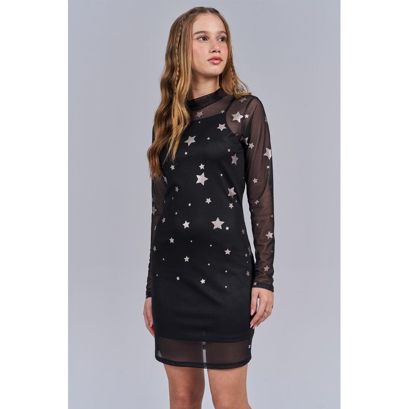 Vestido-Tule-Stars-Young-Menina-Acostamento