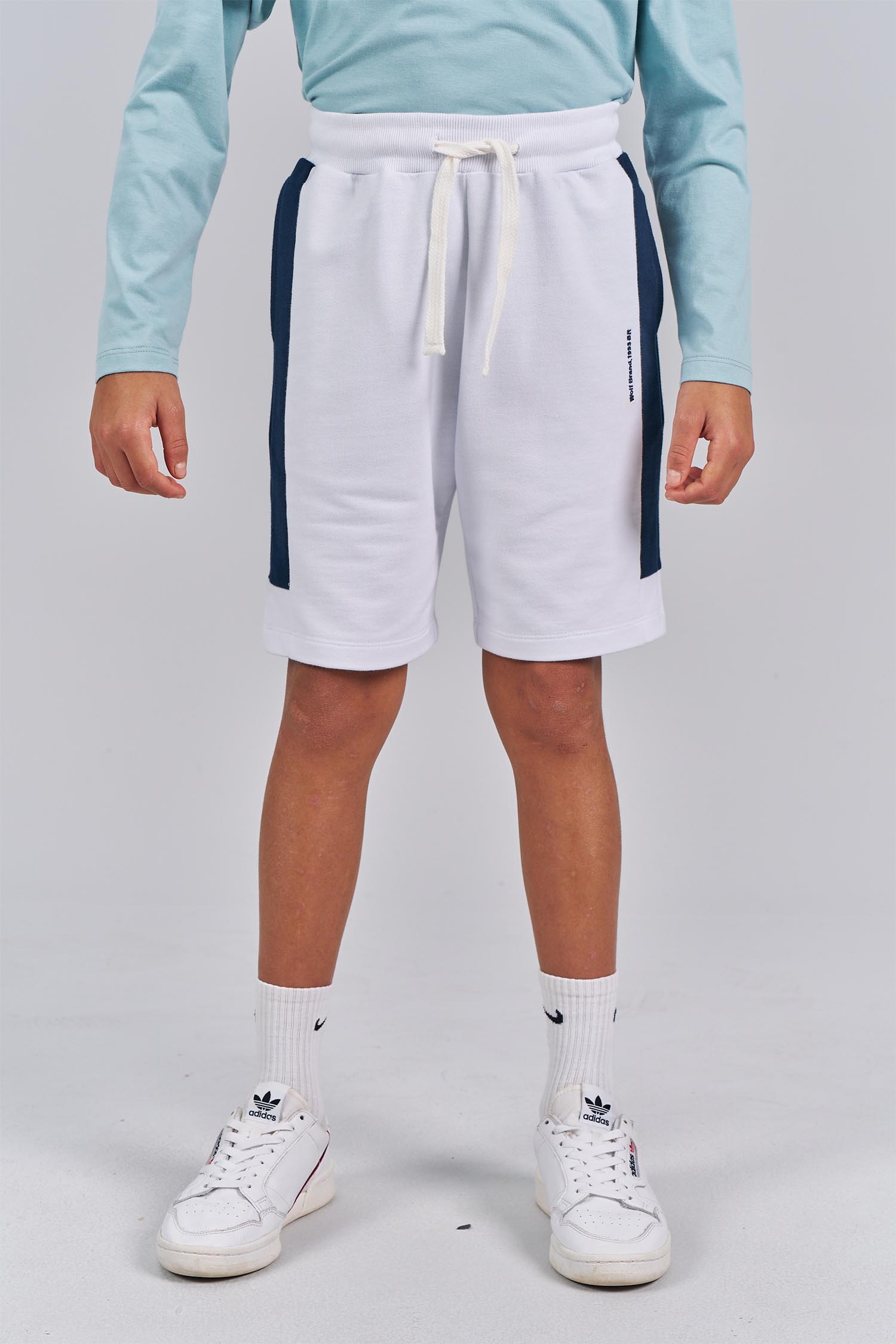 Bermuda Moletom Wolf Brand Menino Acostamento Next