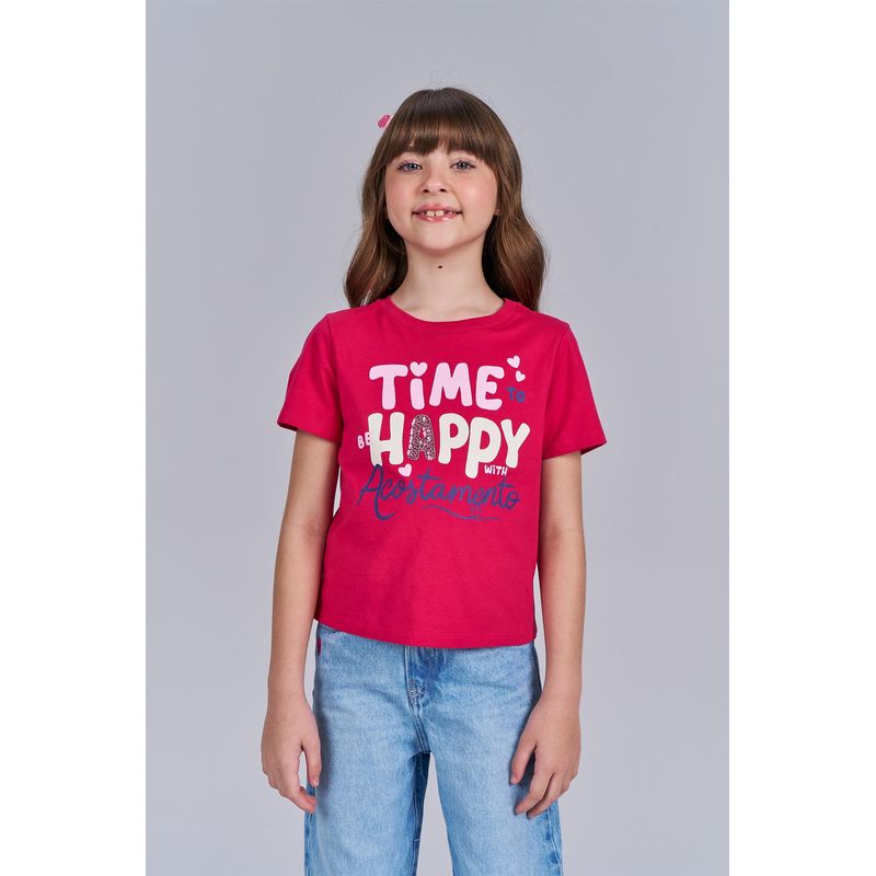 T-Shirt-Happy-Menina-Acostamento-Kids