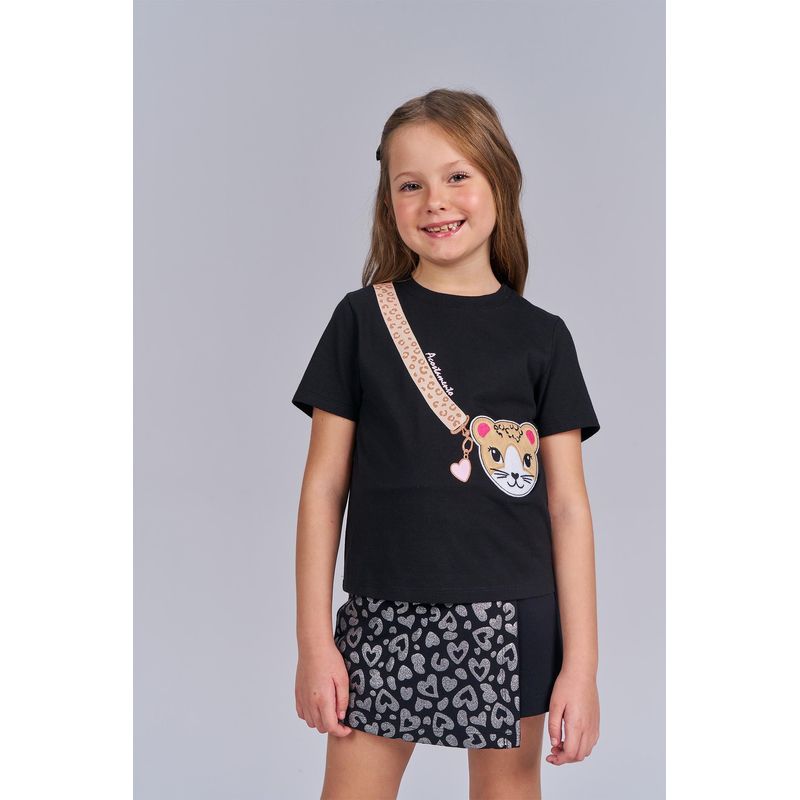 T-Shirt-Cute-Bag-Menina-Acostamento-Kids