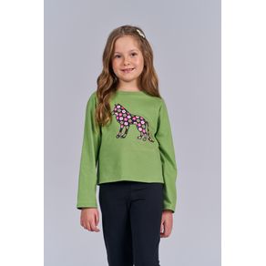 T-Shirt-Manga-Longa-Wolf-Menina-Acostamento-Kids