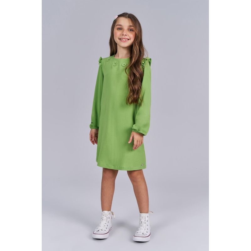 Vestido-Manga-Longa-Flowers-Menina-Acostamento-Kids