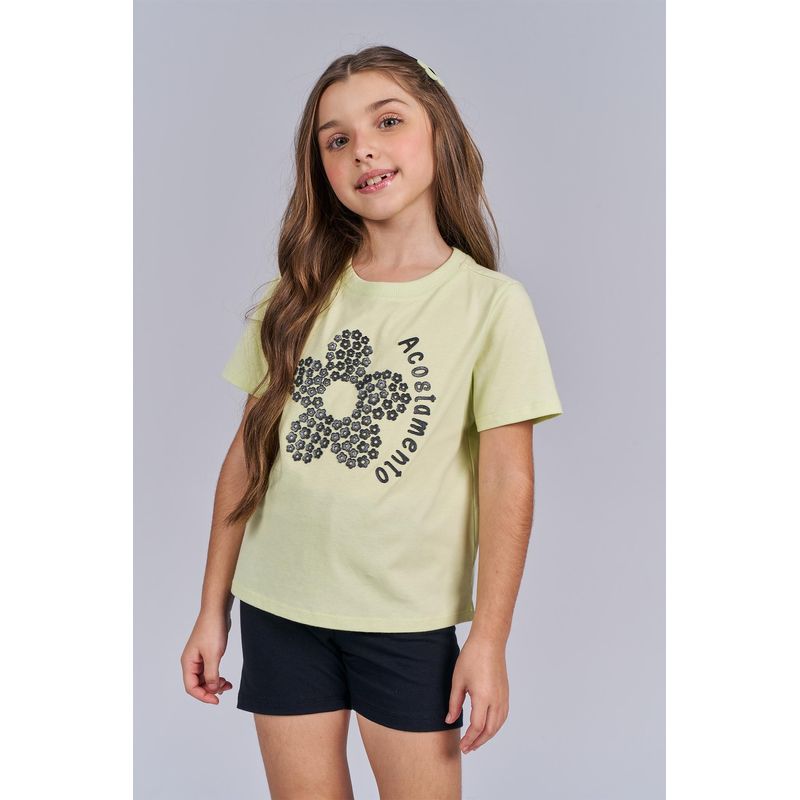T-Shirt-Garden-Flowers-Menina-Acostamento-Kids