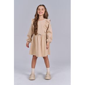 Vestido-Manga-Longa-Babados-Menina-Acostamento-Kids