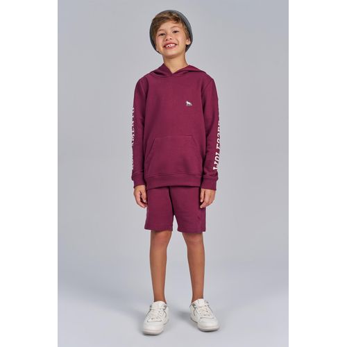 Blusão Moletom Com Capuz Menino Acostamento Kids Acostamento